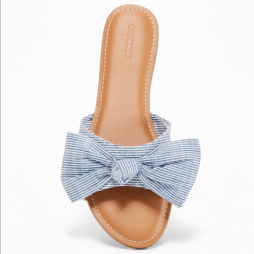 Brand New Printed Bow Tie Sandals